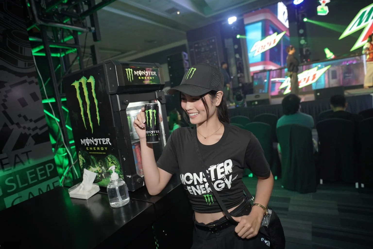 Christine at Monster Energy event