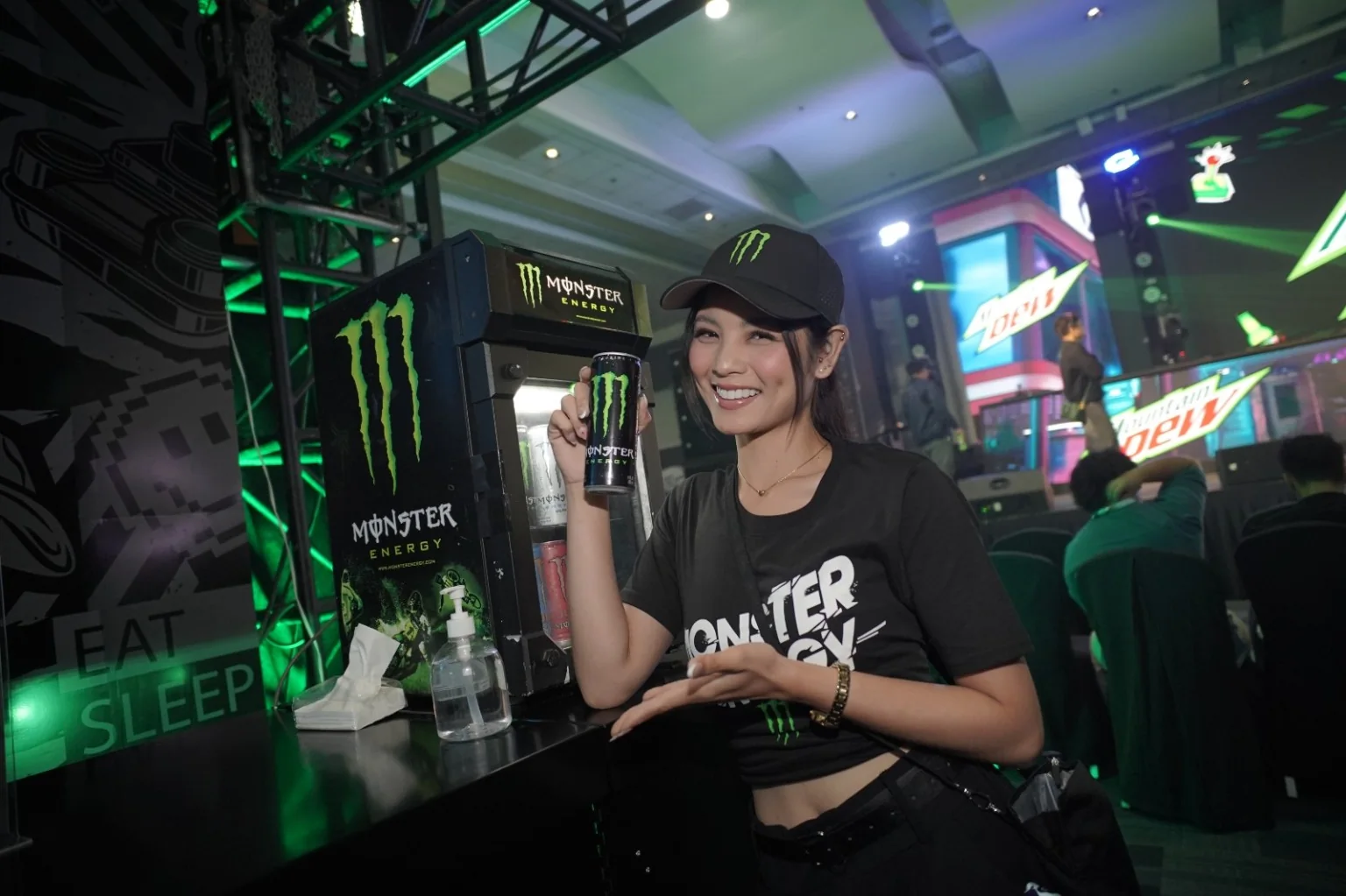 Christine at Monster Energy event